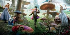 Aliice in Wonderland with many characters